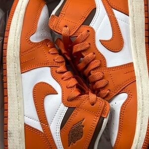 Kids Orange and White Sneakers